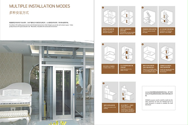 时尚别墅电梯安装方式